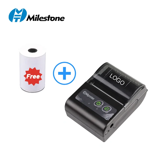 

Portable mini wireless thermal receipt printer 58mm pos printer android ios blue tooth printer MHT-P10