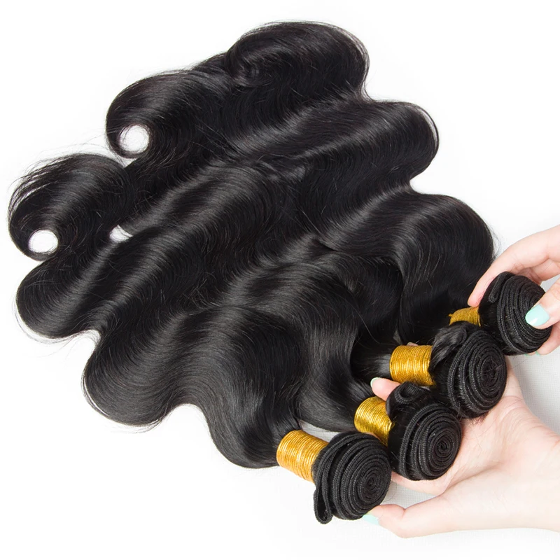 

Beicapeni Hair Lace Closure Body Wave Bundles With Closure 4x4 Lace Closure Brazilian Hair Weave Bundles