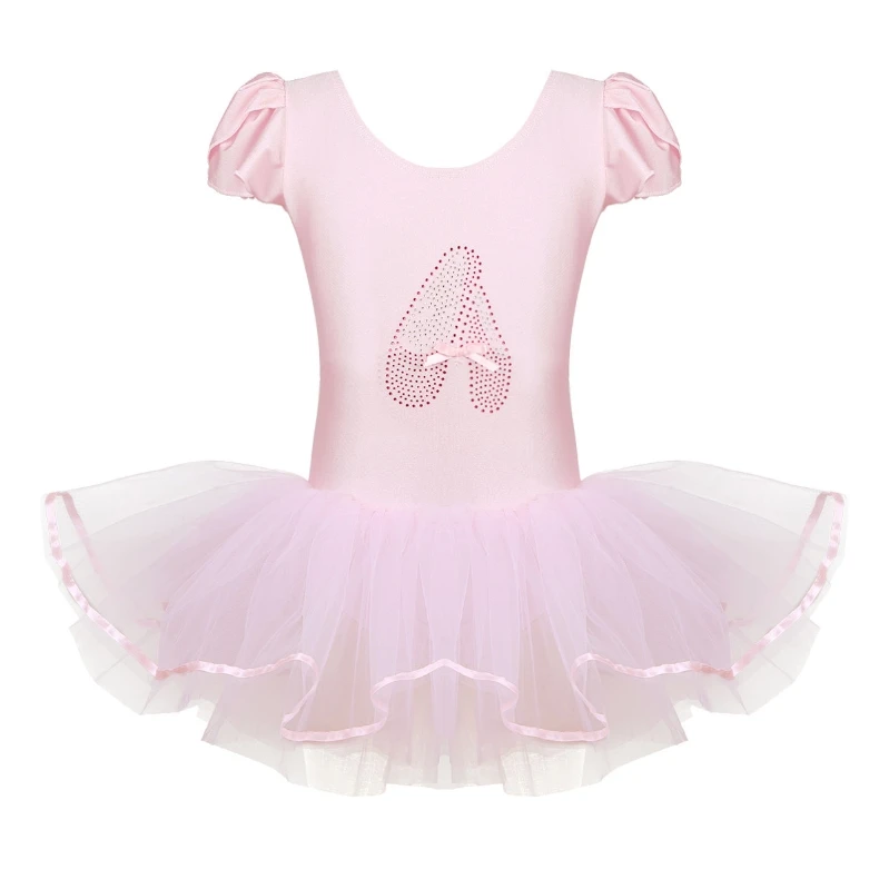 

iEFiEL Girls Children Kids Sequined Ballerina Fairy Dance Tutu Dress Leotard Fairy Princess Dress Costumes