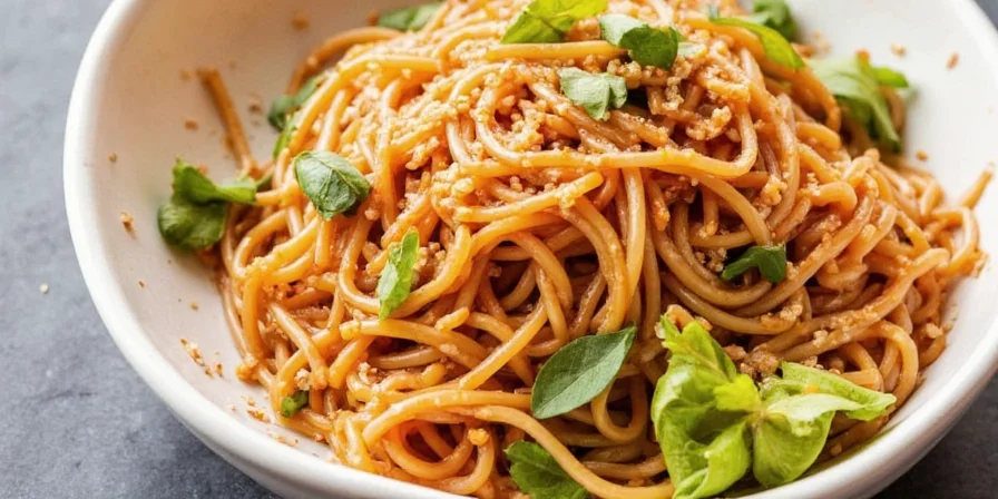 Creamy coconut Thai spicy noodles