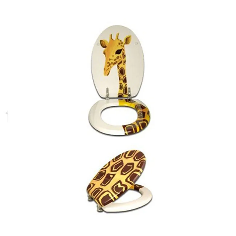 Bathroom Decorative Novelty Portable 3d Giraffe Image Toilet Seat Buy