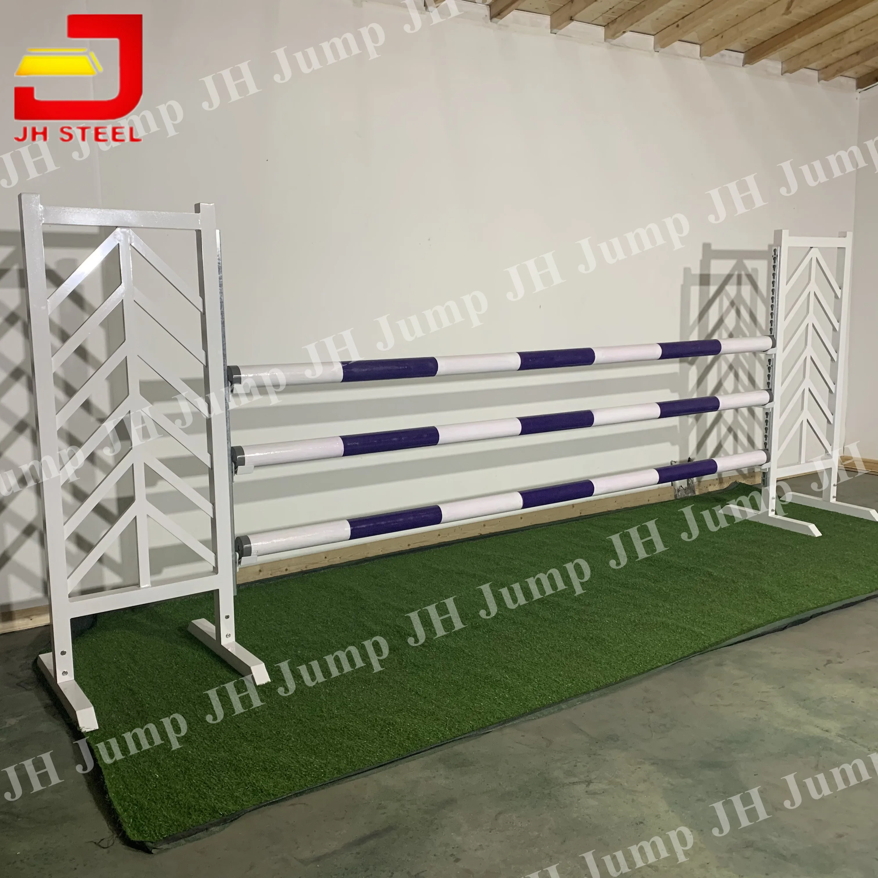 

Manufacturer Aluminum Jump Stand For Horse Jump Training With Different Height, Customized color