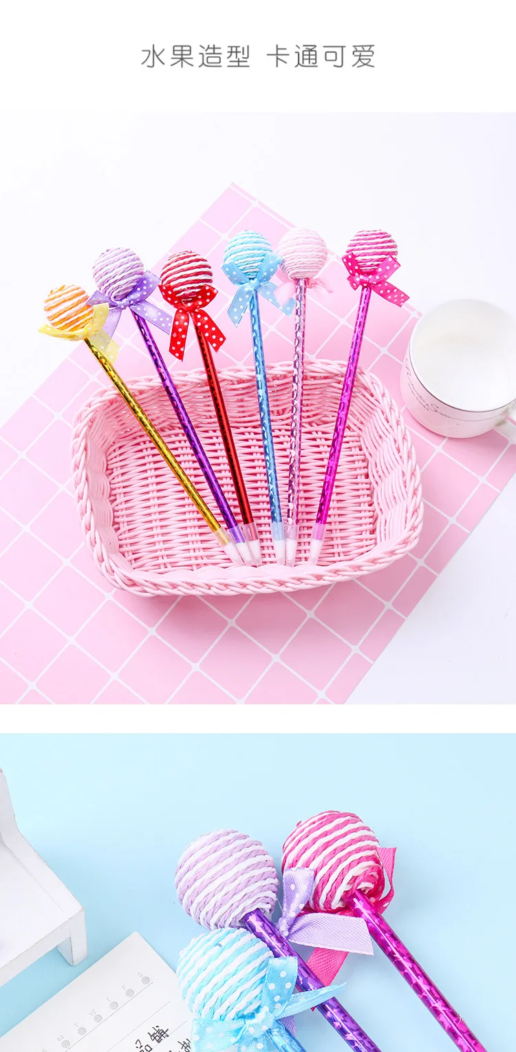 novelty pom pom pen cute fluffy