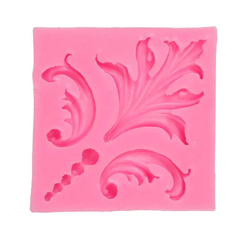 

1pc Retro Totem Relief Border Silicone Molds Fondant Cake Decorating Tools Chocolate Gumpaste Mould Pastry Tools, Pink