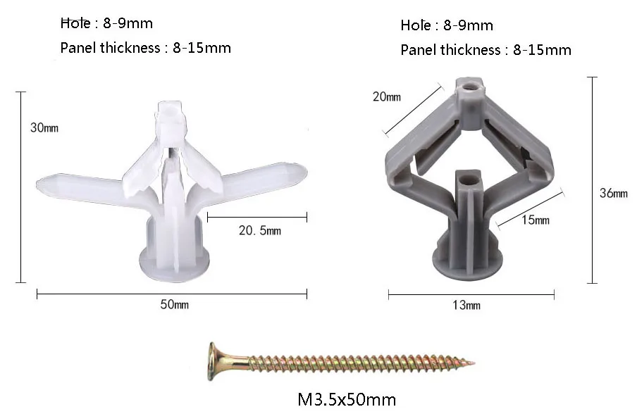 Plastic Nylon Toggle Anchor Butterfly Drywall Anchors Plugs Buy