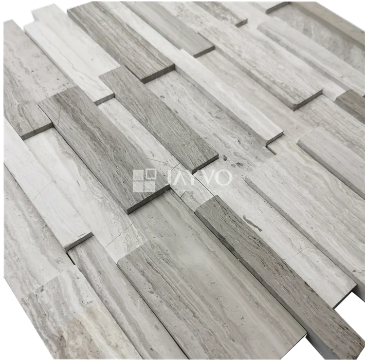 China Suppliers Factory Price Strip Polish Marble Stone Mosaic for Modern Decorative Kitchen Walls Mosaics for Sale