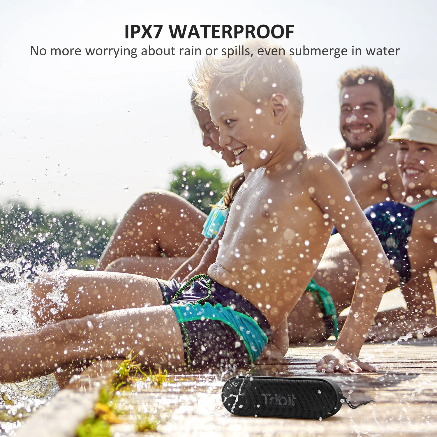 Tribit Xsound go Bluetooth Mini Speaker Waterproof IPX7 Wireless Bluetooth Speakers Wireless Stereo Pairing Outdoor Sports Supe - ANKUX.COM