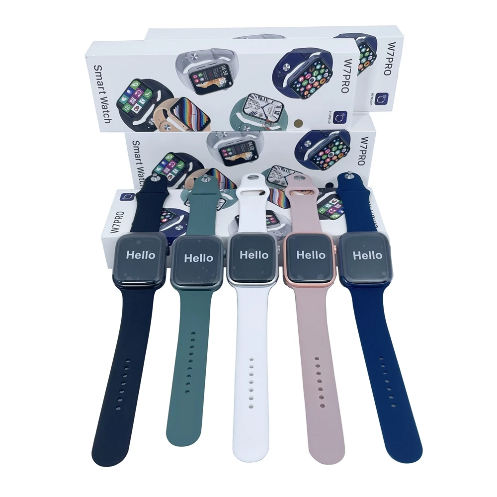 

2021 new product smart watch W7 PRO series7 BT call Magnetic charging W7Pro waterproof Sport smartwatch for Android