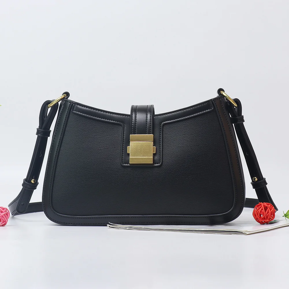 

Slant Bag Shoulder Hand Bag High Quality Fashion Women's Oblique Hanging Armpit PU Leather Casual Tote OEM 2 Pcs Single 0.65kg