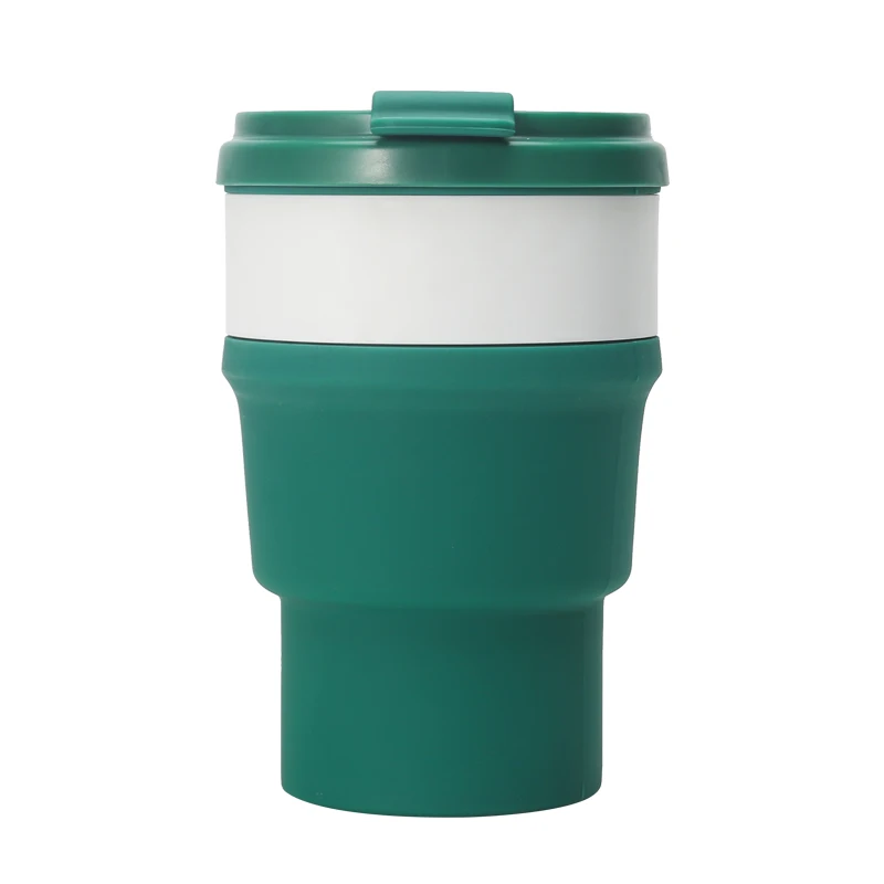 

Collapsible Cup 550ml Pocket Size foldable Coffee Cup, Customized color