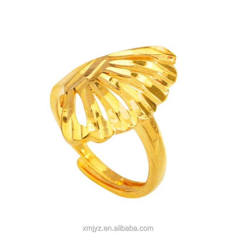 

Foreign Trade Factory Wholesale New Fashion Brass 18K Gold Plated Open Ring Ring Fubei Ring Female