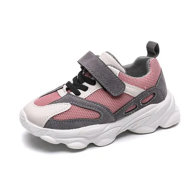 

NIAN OEM Chaussures Pour Enfants Comfortable Kids Latest Cheap Casual Flat Feet Basketball Style Children Shoes, Beige black pink