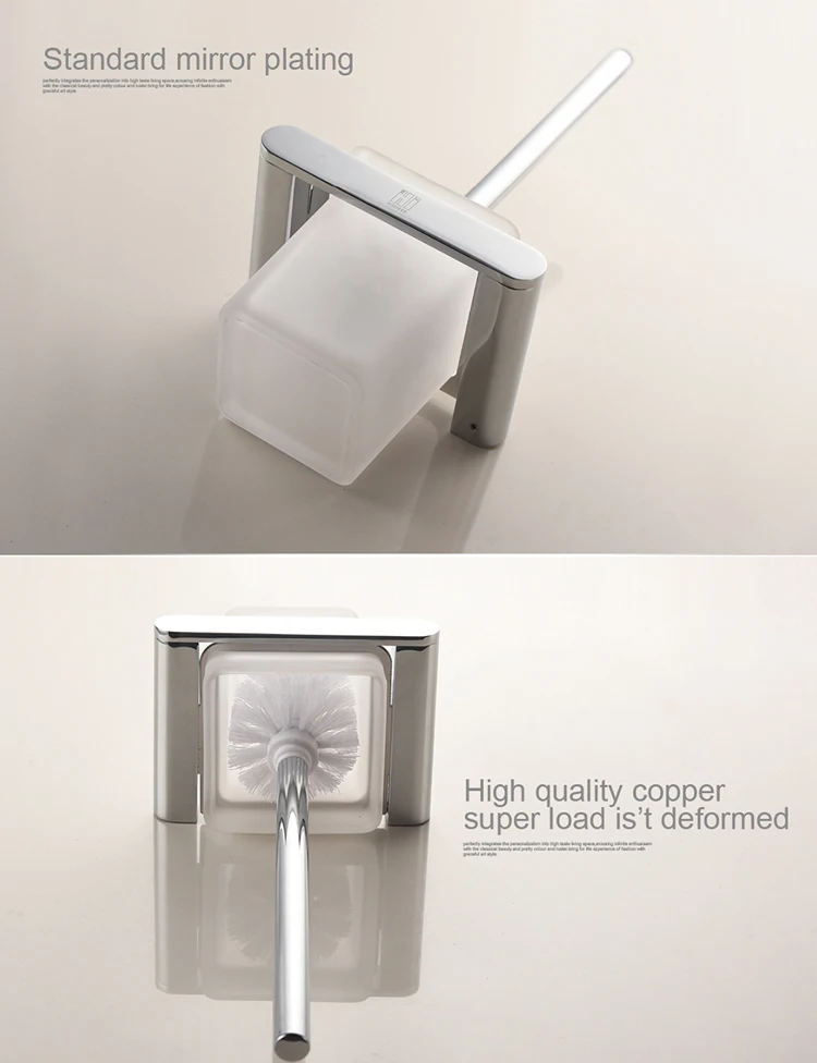 HIDEEP Bathroom Accessories Brass Chrome Toilet Brush Holder