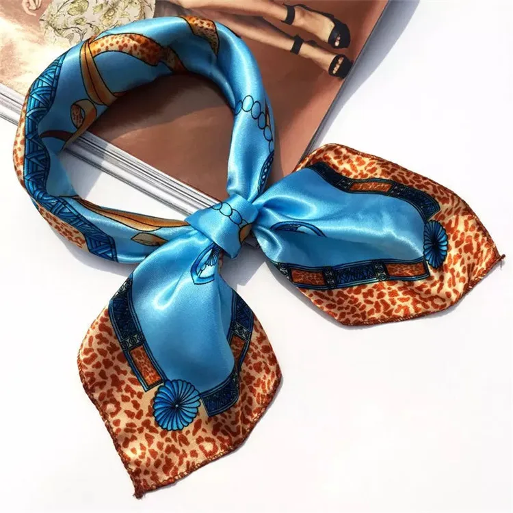 
New Square Silk Satin Fashion Square Tie Scarf Women Office Lady Silk Scarves 