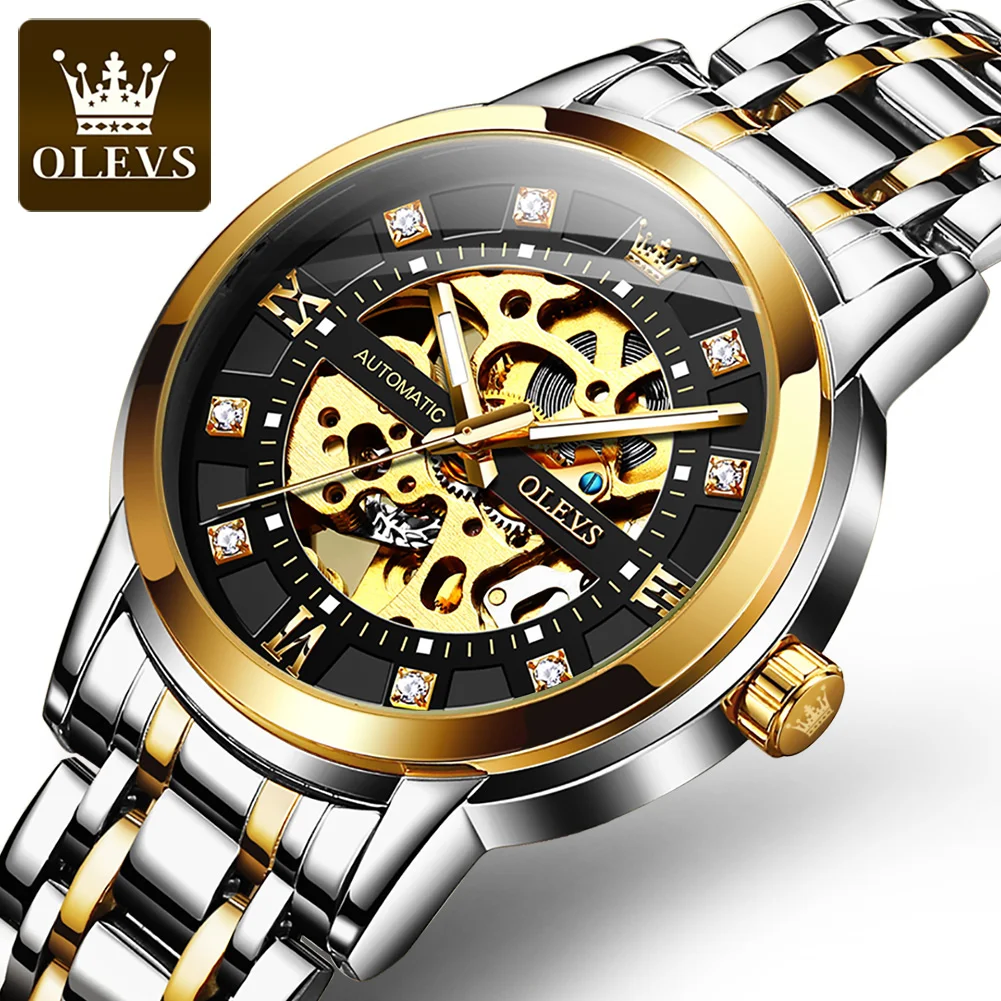 

OLEVS 9901 Men Watch Luxury Brand Newest Model Automatic Mechanical WristWatch Best Discount Hot Sell Clock Men