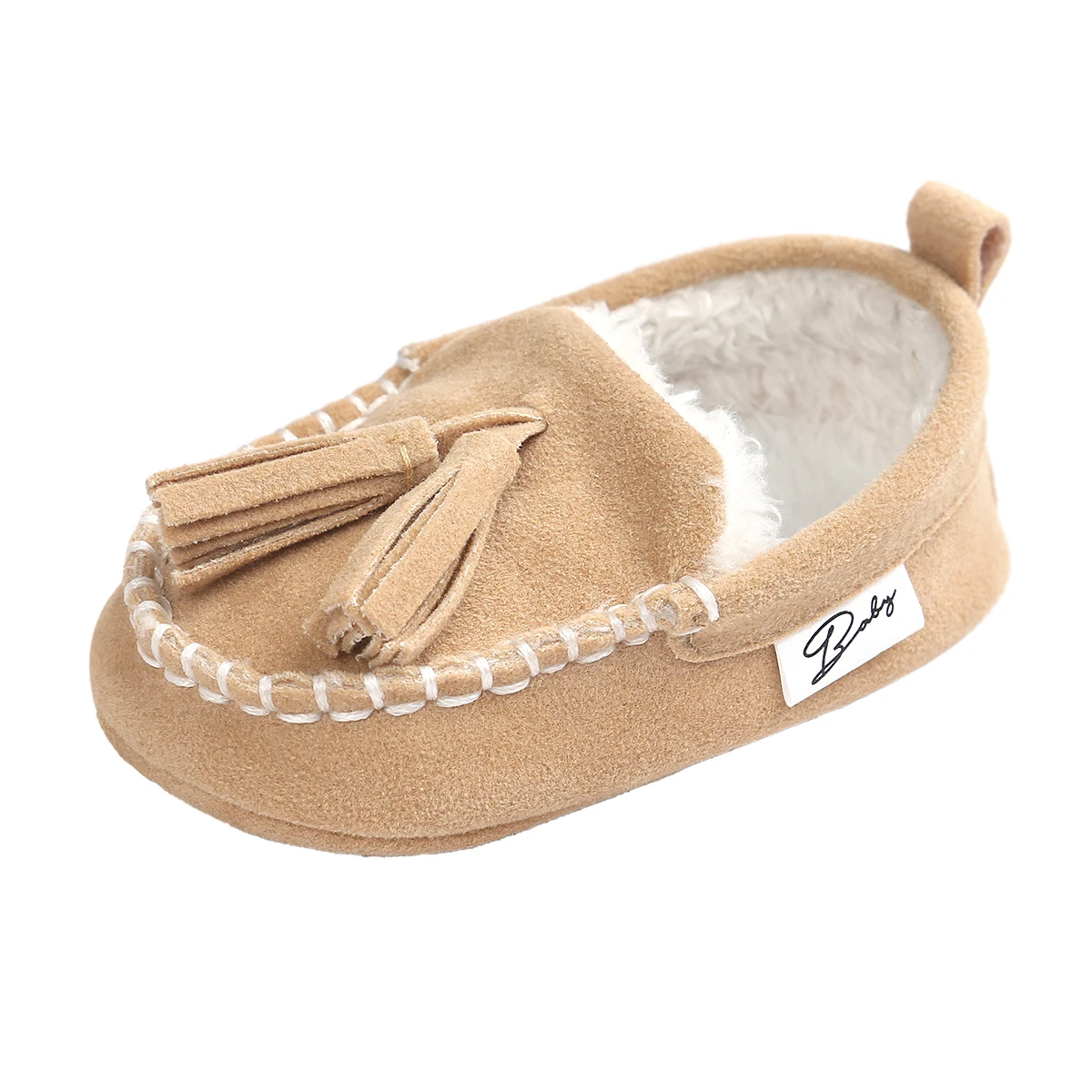 
New fashion Faux suede Tassel winter warm toddler Moccasins Baby shoes 