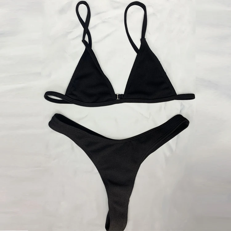 
New trend popular swimwear black and white hot micro bikini 