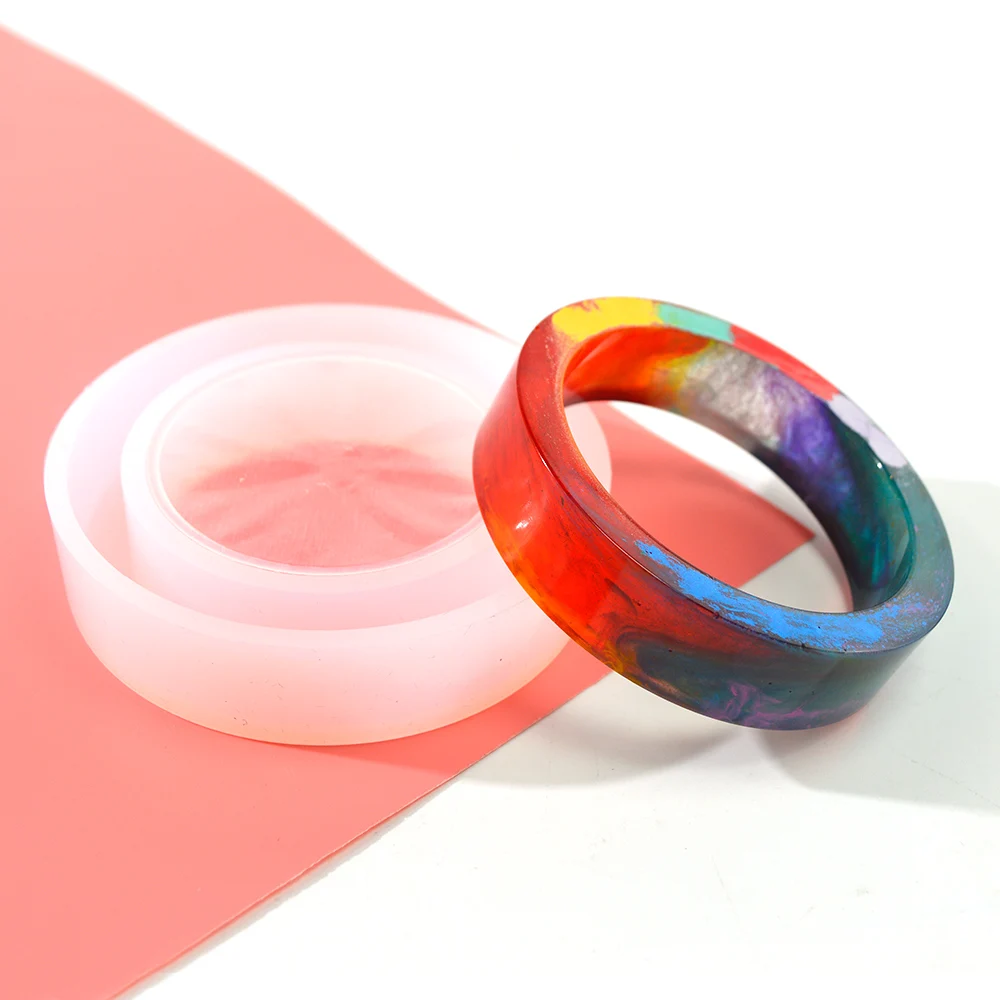 

DM156 Hot Sell DIY Bracelet Resin Silicone Mold Bangle Casting Mould For Craft Jewelry Making Gift