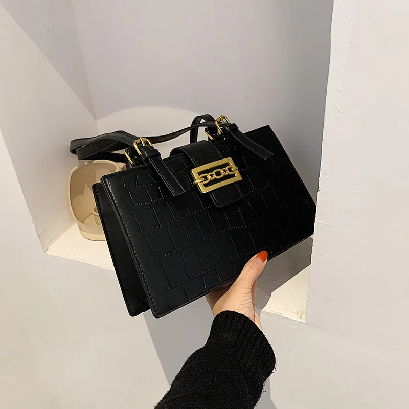 

ST-0045 Large-capacity Fashion Sense Single Shoulder Bag Joker Ins Hand-held Tote Leather Womans Tote Bag Fashion Bags, Multi color