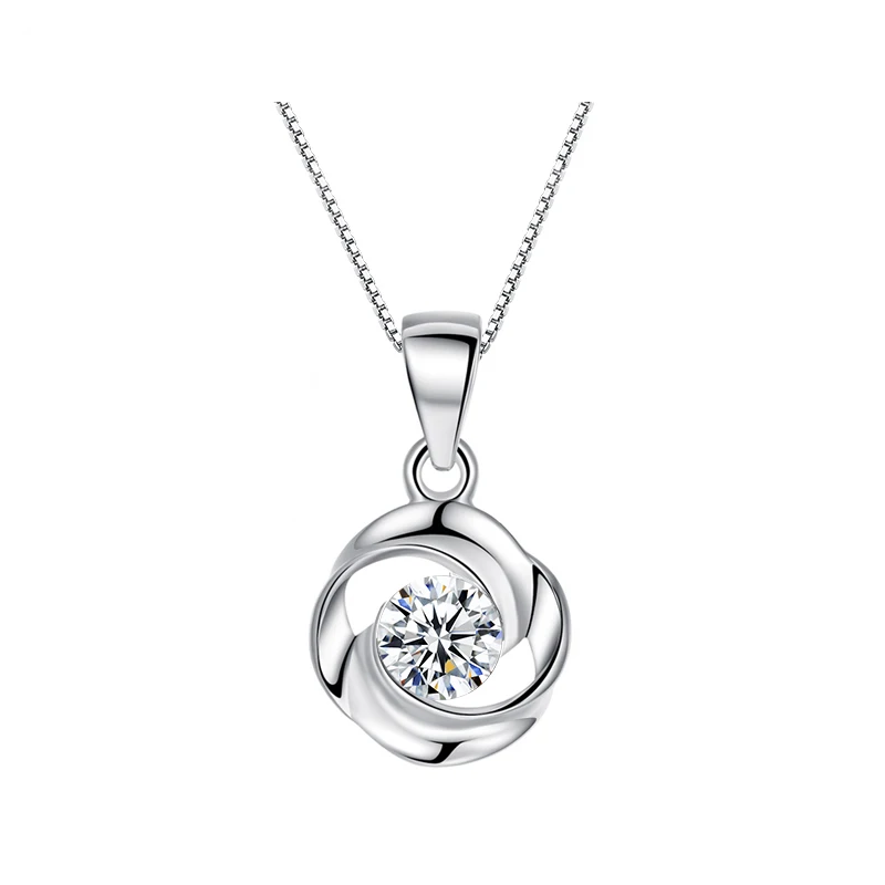 

ladies gold pendant necklace jewelry silver 925 jewelry fashion trendy gold plated pendant necklace jewelry