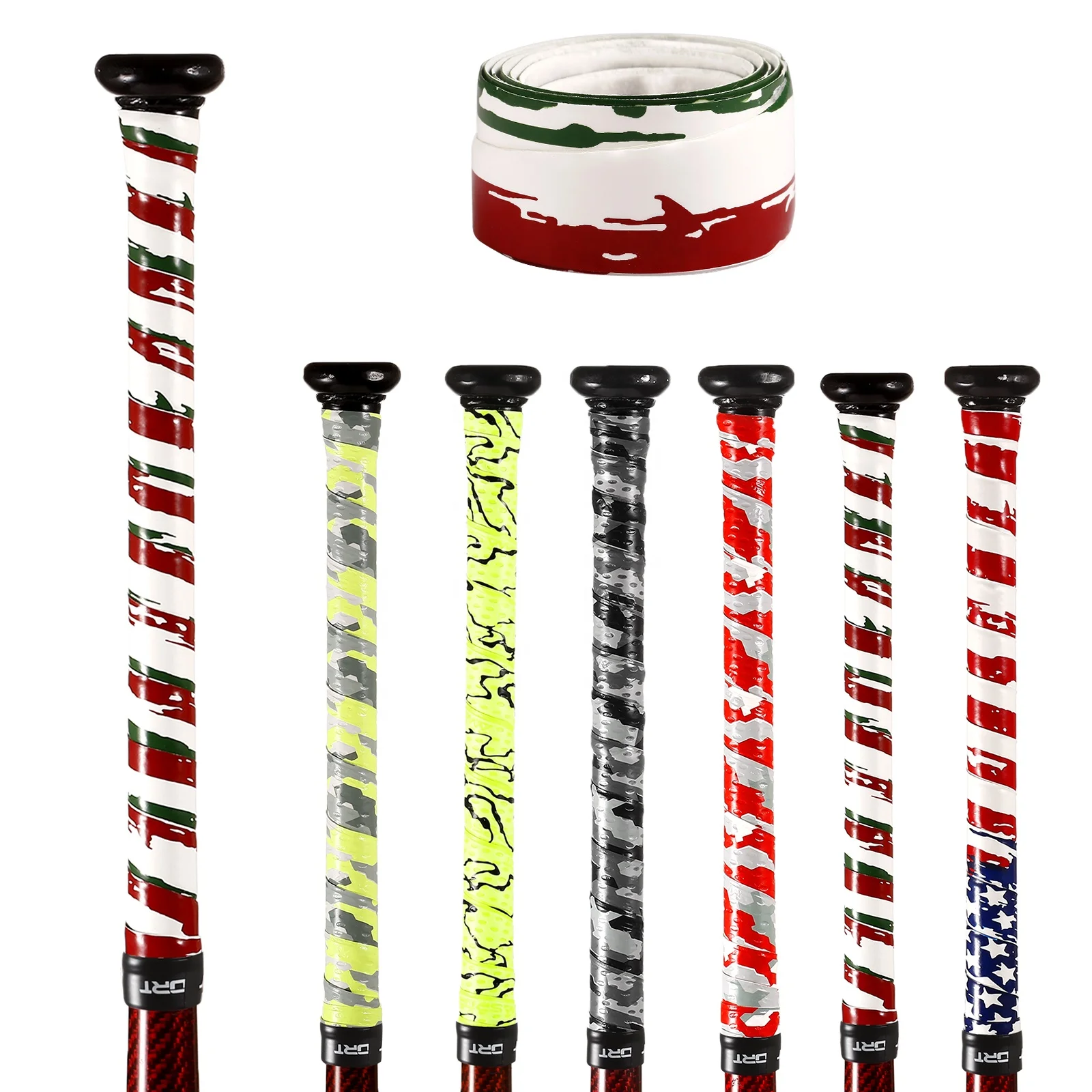

AMA SPORT Ready to Ship China Supplier 1.10 mm New Arrivals Debossed Pattern Bat Grip Tape for Baseball Softball