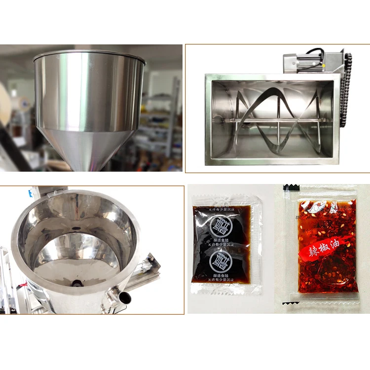 
Vertical liquid ketchup shampoo honey sachet filling packing machine 3ml to 1000ml 
