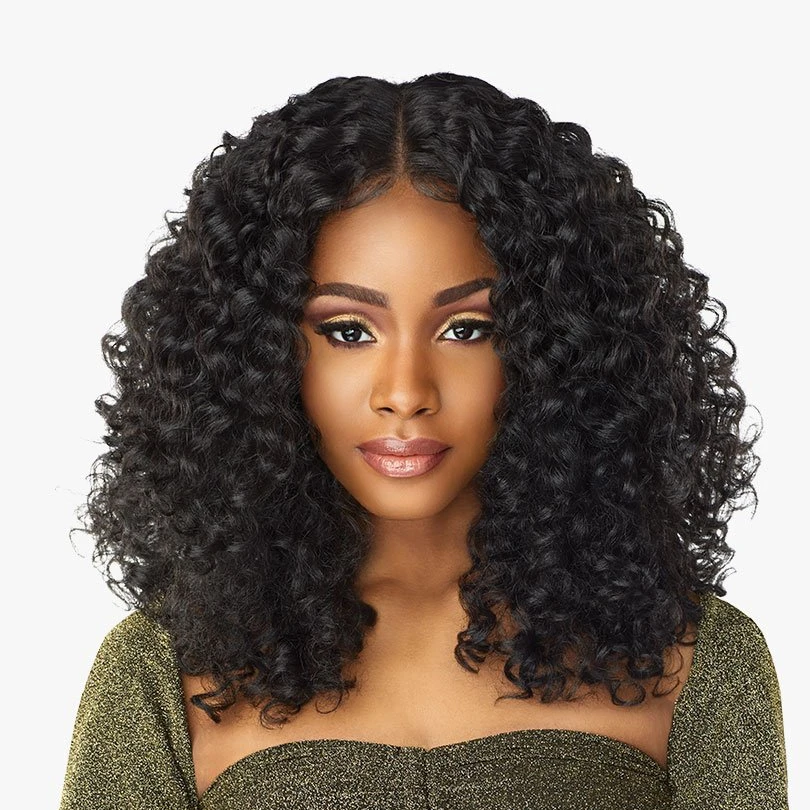 

African Short Wig Synthetic Kinky Curly Hair Female Fluffy European and American Small Curly Medium Long Hair Wig