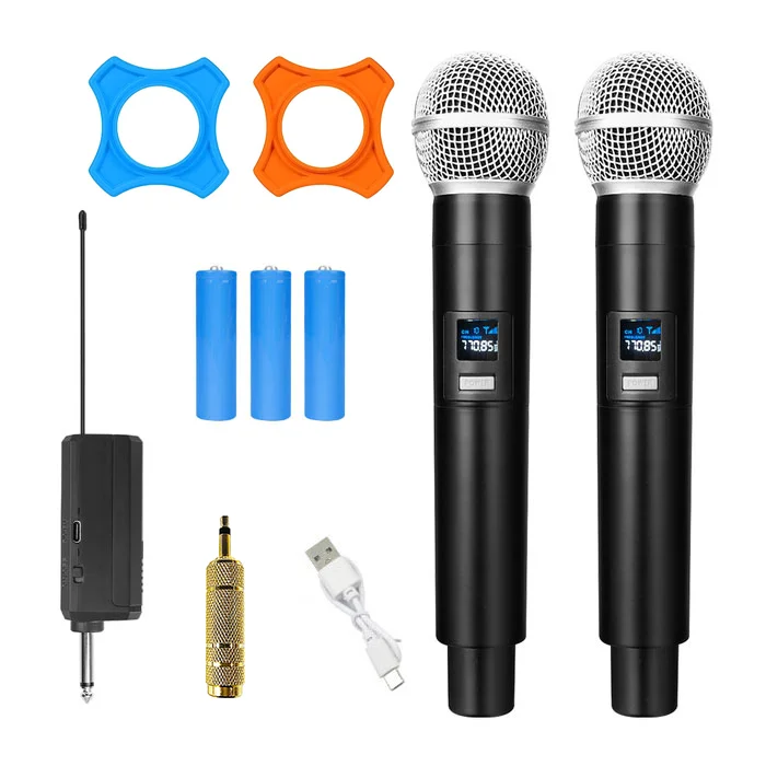 

Professional Ktv Outdoor Stage Microfone Sem Fio Handheld Audio System Cordless Dynamic Wireless Microphone for Singing Karaoke