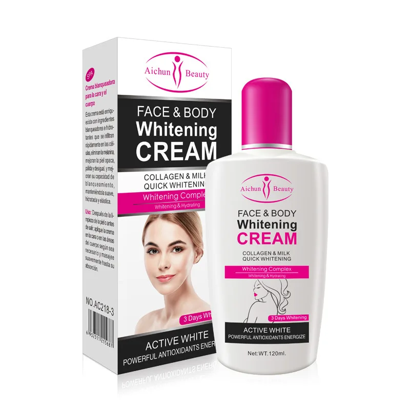 

Private label Aichun Milk and collagen skin brightening care and moisturizing Whitening body lotion