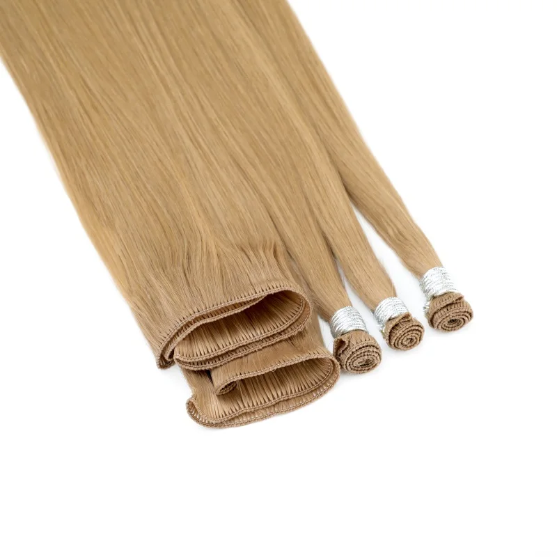 

Le Shine Russian 18 Inches Long Blonde Hair Weft Virgin Handtied Weft Ombre