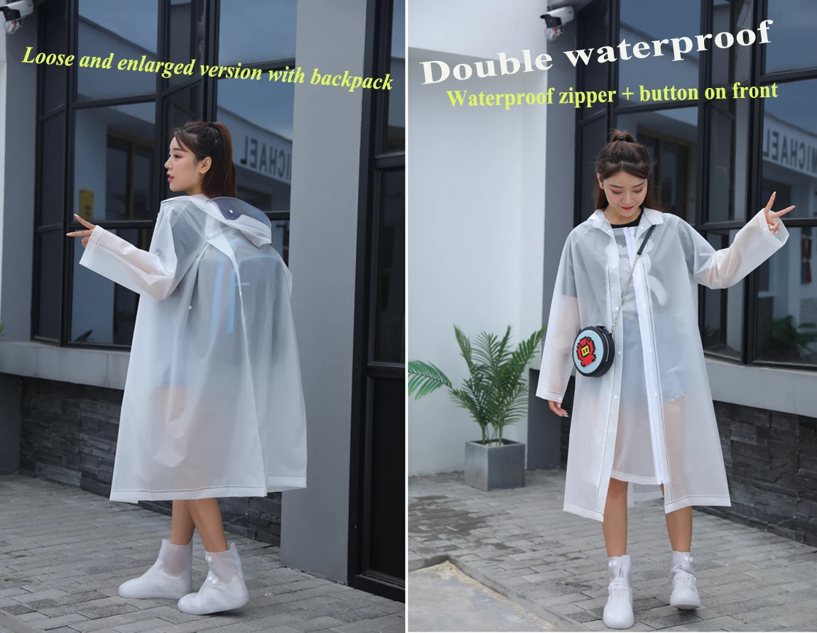 High Quality Rain Coat Poncho Long Reusable Pvc Eva Pu Pe Waterproof ...
