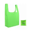 Green large capacity cheap custom reusable eco friendly shopping tote bag