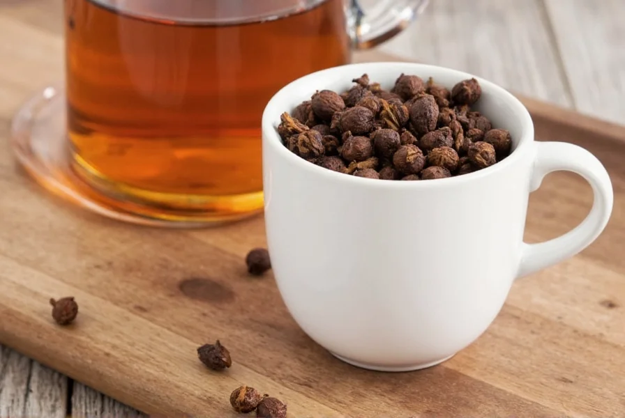 Comparison chart showing antioxidant levels of clove tea versus other popular herbal teas