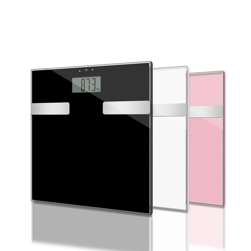 

180Kg Capacity 6Mm Tempered Glass Color Box Packing Digital Bathroom Weighing Scale