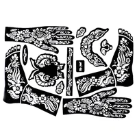 

10pcs/lot Tattoo Templates Hands/Feet Henna Tattoo Stencils for Airbrushing Mehndi Body Painting