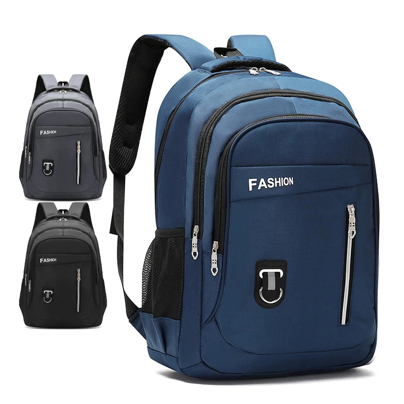 

2021 durable fashion design backpack 21 inch big size travel backpack schoolbag for man, Black, blue, gray