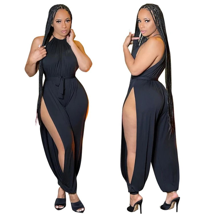 

DUODUOCOLOR Summer club solid color sleeveless high quality sexy off shoulder romper women jumpsuit 2021 casual D97721
