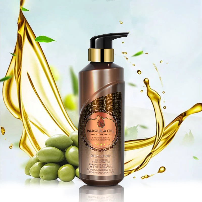 

Marula oil OEM Refreshing Shampoo Deep Clarifying Oil Control Gentle Soft Shampoo 500ml