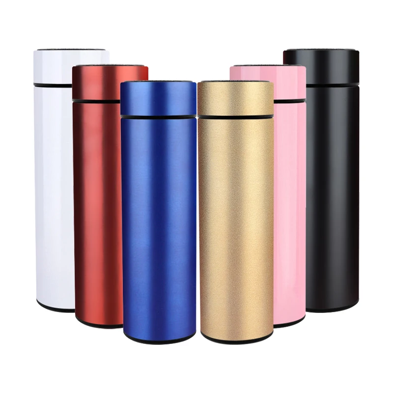 

Smart digital clear double wall coated laser engrave matte slim tumbler, Blue, black, red, pink,