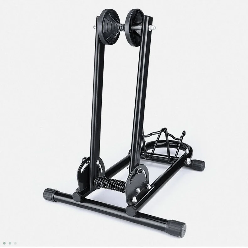 

Bicycle Storage Stand Bike Display Rack Foldable Road Bicycle Parking Rack, Black