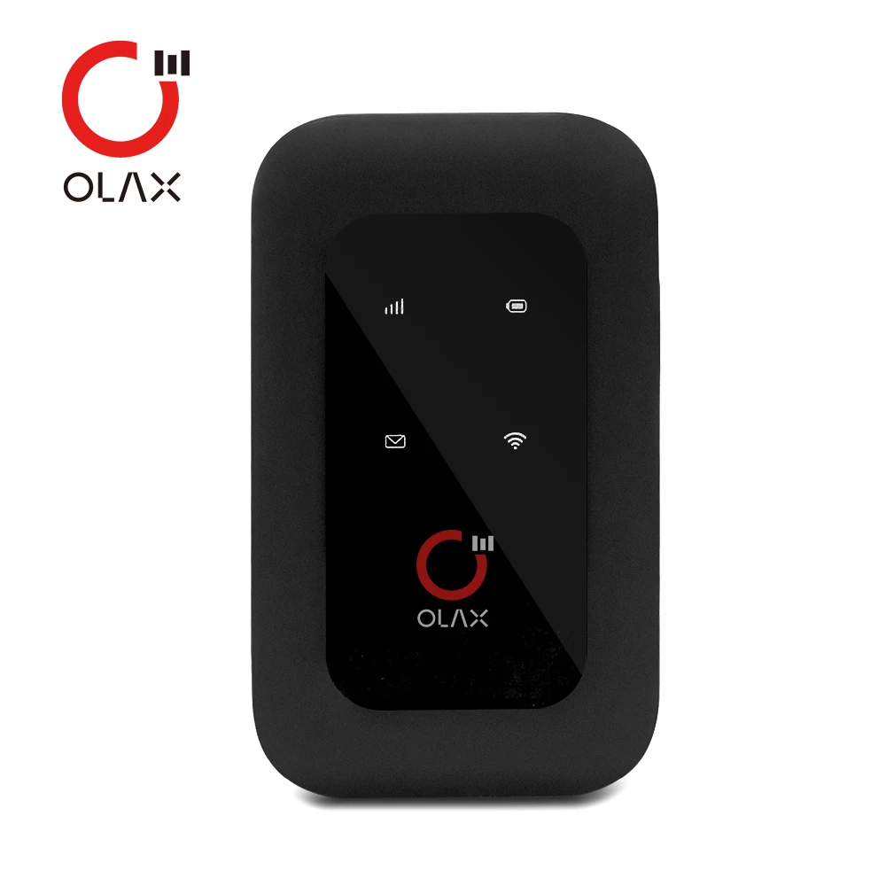 

150Mbps CAT4 4G LTE Pocket MOBILE Mini Smart Wifi Wireless Router Modem Hotspot OLAX WD680, Black