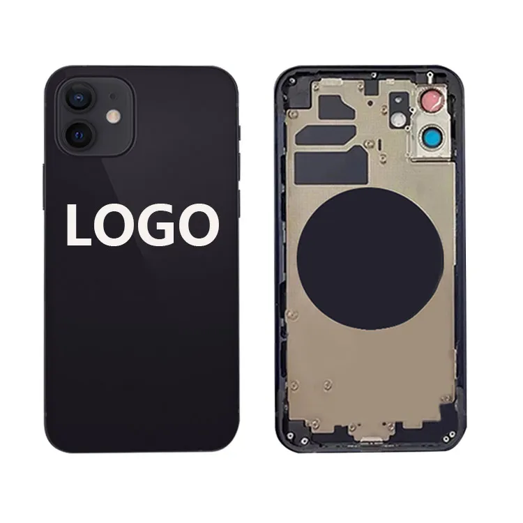 

New Mobile Phone Housing Original big hole phone Cover Glass for iPhone 13 12 11 Pro max Back Cover glass