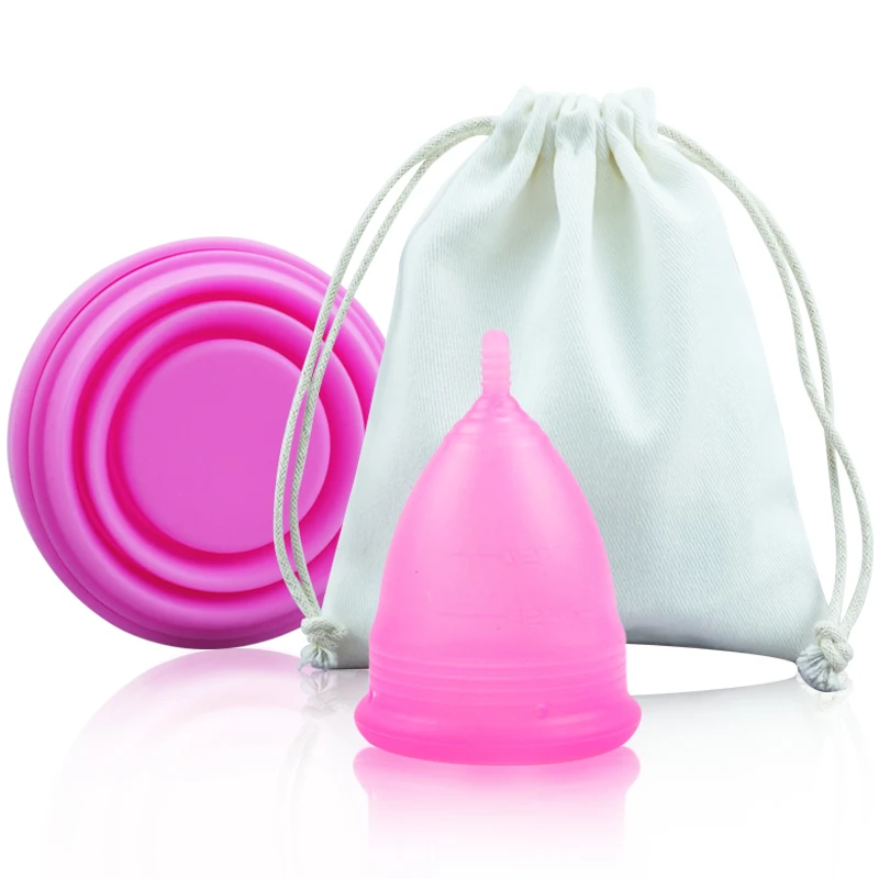 

Wholesale Feminine Hygiene Menstration Cup Vaso Esterilizador Copa Menstrual Femenina Large Menstrual Cup With Sterilizer Kit