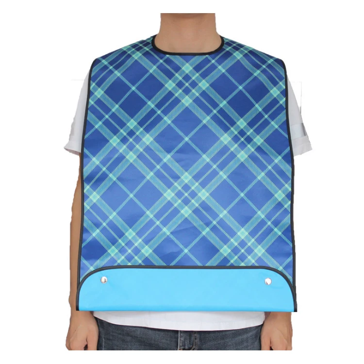 

Wholesale high quality nursing home adult bib rice pocket elderly waterproof leak-free disposable adult bib