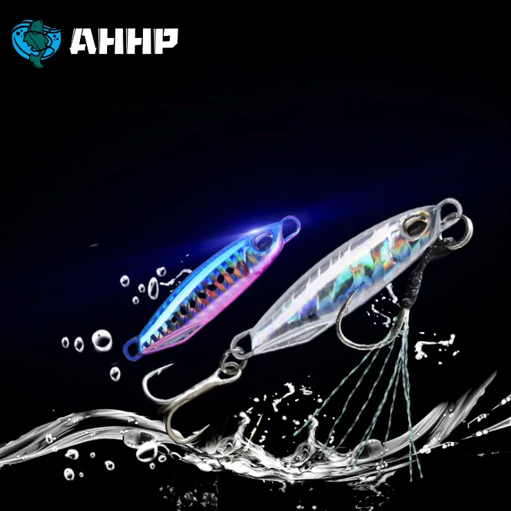 

AHHP 5cm 16g/ 6cm 32g Fishing Lures Bait Jigging Metal lure Spoon Baits Spinner Jigs J001, 9 colors