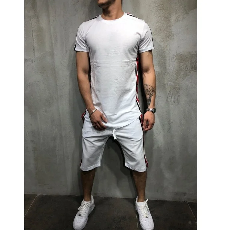 

Privte label two pieces set active wear man shorts set SportsWear Gym Fitness set