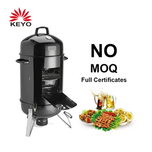 Image of Wholesale 18" Outdoor Camping Heavy Duty Barbecue Vertical Barrel Bbq Smoker