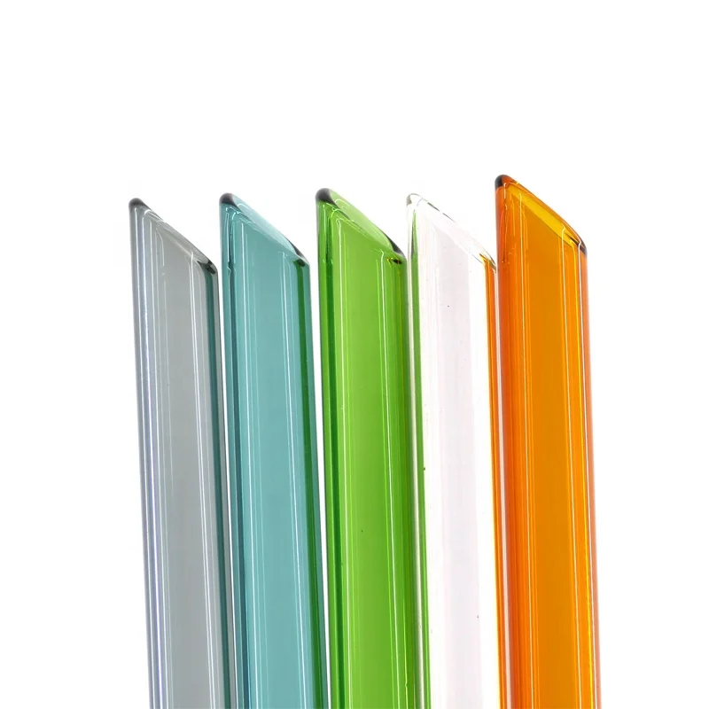 

Customized glass straw sharp point end reusable straws wholesale price