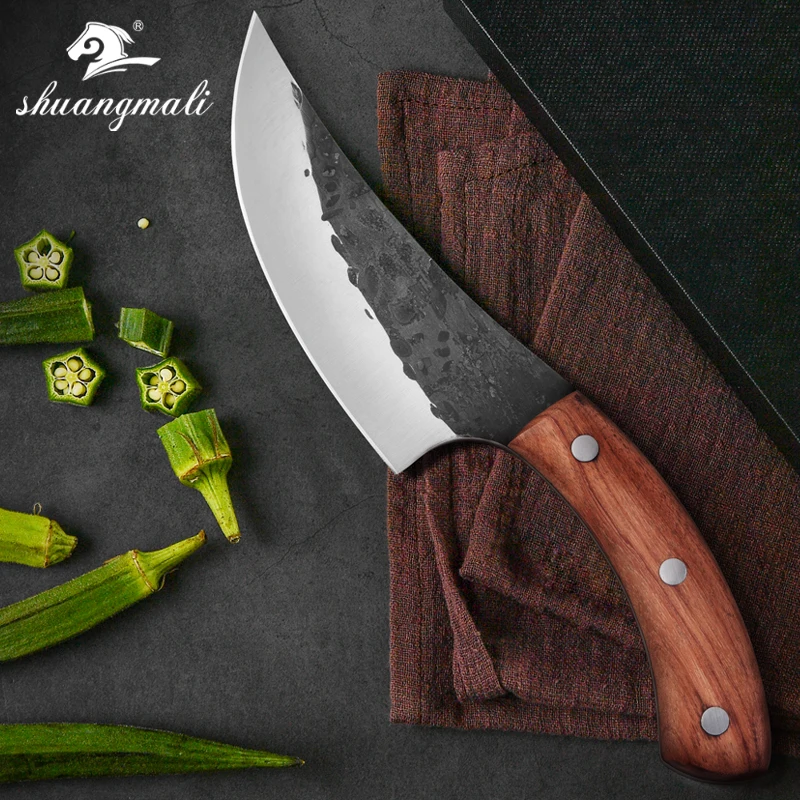 

5 Inch Forged 4Cr13 Steel Utility Kitchen Slicing Chicken Boning Chef Knife