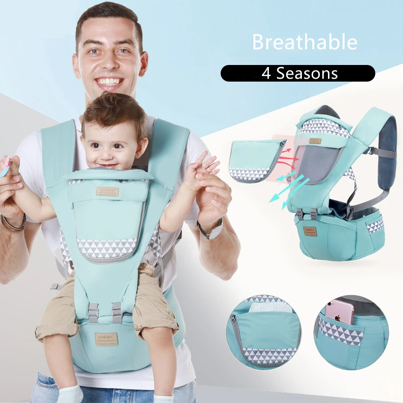 

C'dear 2021 Ergonimic 4 In 1 Multifunctional Travel Waist Stools All-position Newborn Wrap Baby Shoulder Carrier//, Picture
